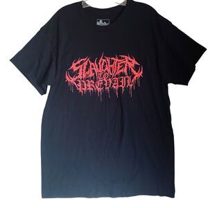 Slaughter To Prevail T Shirt Men L Black Red Graphic Print Licensed